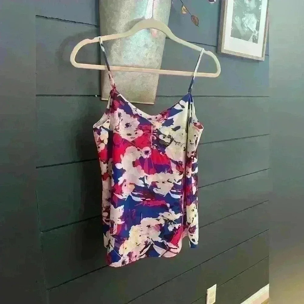 Yumi Kim spaghetti strap abstract floral tank top medium